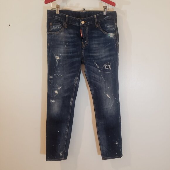 Dsquared2 Cool Girl Crop Skinny Jeans (EUR 38) - Picture 4 of 16